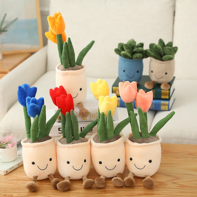 Kawaii Plant Pot Plush